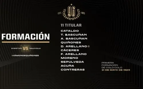 Primera formación de Colo Colo