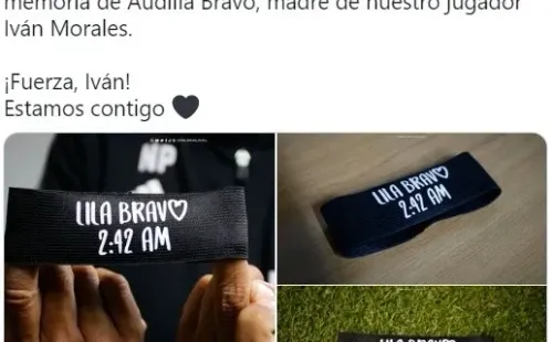 El luto de Colo Colo en homanaje a la mamá de Iván Morales.
