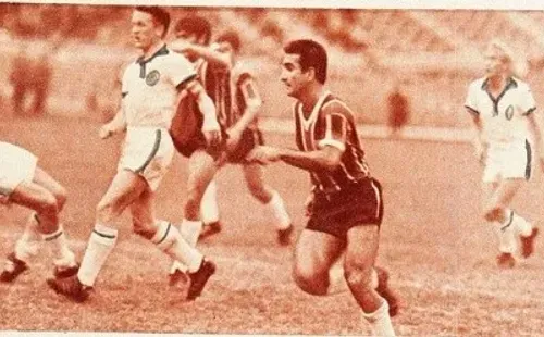 Una imagen de ese encuentro en 1968 en el Estadio Nacional