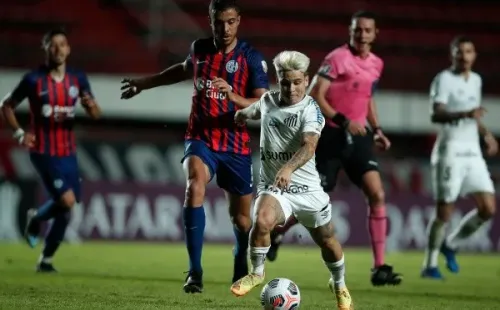 San Lorenzo fue derrotado por Santos en Copa Libertadores. Foto: Getty Images.