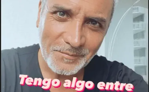 Luis Jara alimentando el misterio en sus historias de Instagram.(2)