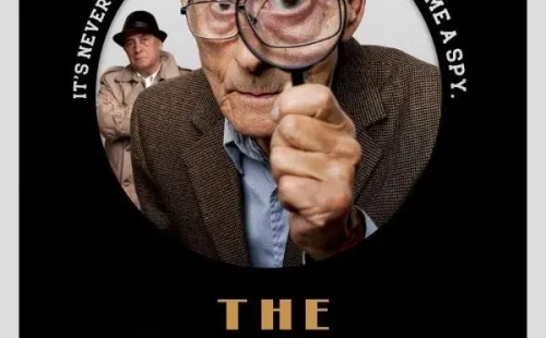 Afiche internacional para El Agente Topo, el documental nominado al Oscar de Maite Alberdi.