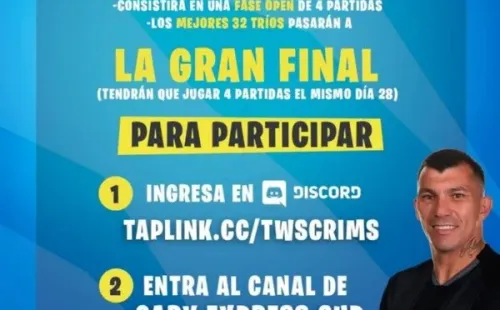 Así será el torneo de Fortnite de Gary Medel.