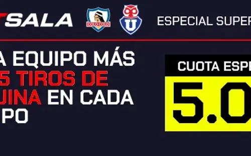 Esta es la cuota especial de Betsala de cara al Superclásico de este domingo entre Colo Colo y Universidad de Chile en el Estadio Monumental. | Foto: Betsala.