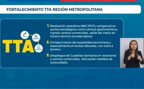 Nueva estrategia TTA en la Región Metropolitana