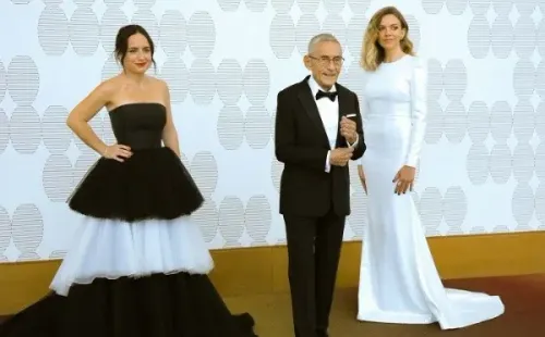 El Agente Topo en los Oscar 2021: Sergio Chamy, Maite Alberdi y Marcela Santibañez en la gala del evento hollywoodense.