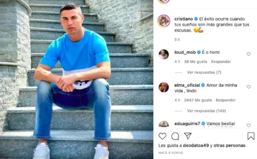 Cristiano Ronaldo utiliza sus redes sociales para responder a sus críticos. (FOTO: Instagram CR7)