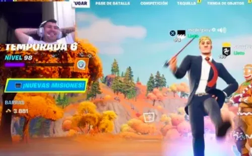 Gary Medel disfrutando como streamer de Twitch.