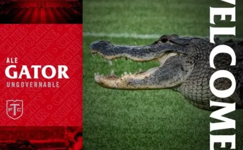 Toronto anunció al cocodrilo como nuevo fichaje.