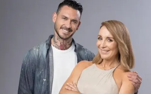 Pinilla junto a Doggenweiler, la nueva dupla televisiva de TVN. Foto: TVN