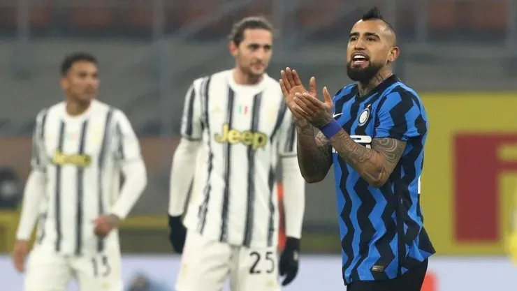 Arturo Vidal y su gol en la victoria de Inter sobre la Juventus