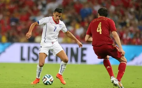 ¡Qué recuerdo! Chile contra España en el Mundial de Brasil 2014.