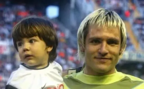 Lucas y Santiago Cañizares, arqueros del Real Madrid.