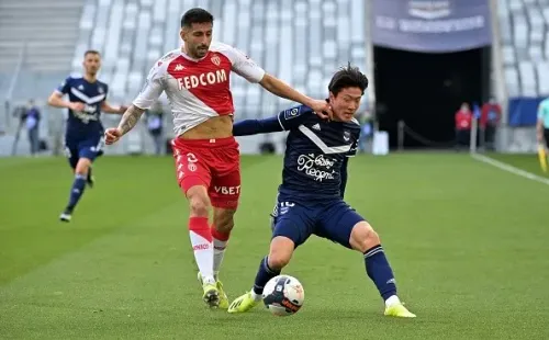 Guillemo Maripán, defensa y goleador del Mónaco en la Ligue 1.