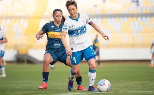 Universidad Católica celebró en el Campeonato Femenino ante Everton. Foto: ANFP