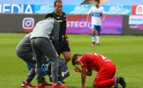 El 10 debió dejar la cancha y ser reemplazado por Matías Laba(FOTO: TNT SPORTS)
