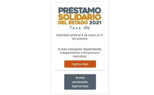 Préstamo Solidario 2021