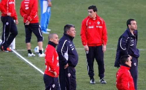 Claudio Borghi tuvo a Humberto Suazo es uno de sus momentos más importantes en Colo Colo y la selección chilena. Foto: Agencia Uno