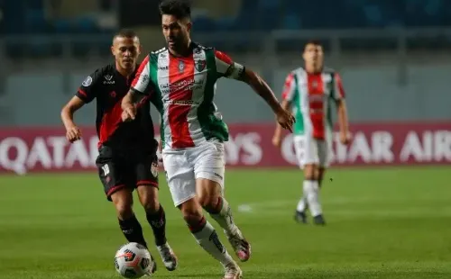 Palestino cayó por la cuenta mínima en el duelo de local ante Atlético Goianiense. (Foto: Agencia Uno)