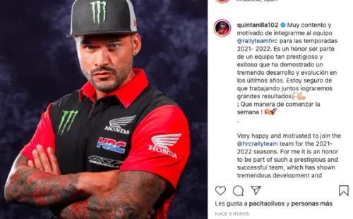 Pablo Quintanilla se une al equipo de Honda. (FOTO: @quintanilla102)