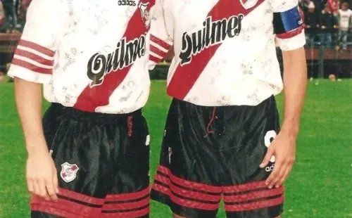 Marcelo Salas y Enzo Francescoli en la temporada 1997 en River Plate (Archivo)