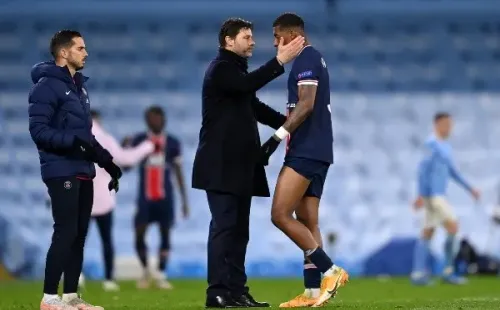 Mauricio Pochettino desea armar un gran plantel con el PSG para la próxima temporada y para eso desea a Sergio Ramos. Foto: Getty.