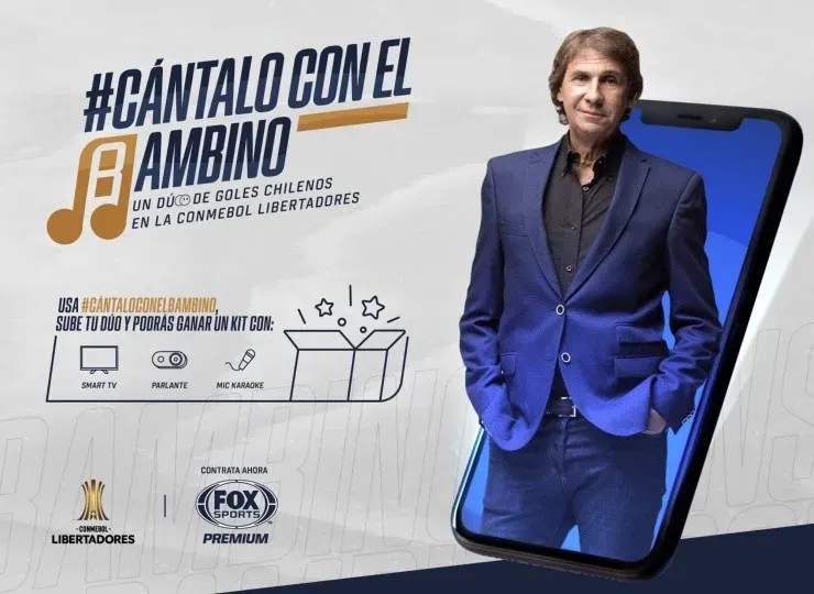 “Cántalo con el Bambino” es la nueva iniciativa de Fox Sports Premium para la Copa Libertadores. | Foto: Fox Sports Premium