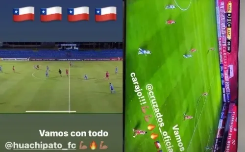El King apoyó a los equipos chilenos en la Libertadores y Sudamericana.