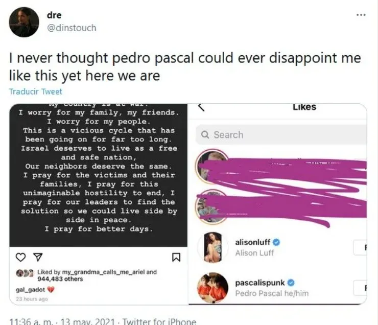 Pedro Pascal Twitter