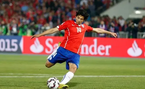 El 2015 tuvo su punto cúlmine. El penal que abrió la ruta de la definición a penales ante Argentina es un recuerdo para todo fanático de la Selección, al clavarla en un ángulo con autoridad. Foto: Agencia Uno