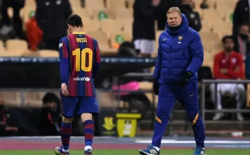 Tanto Lionel Messi como Ronald Koeman dejarían el Barcelona (Getty Images)