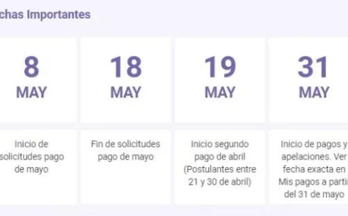 Fechas IFE