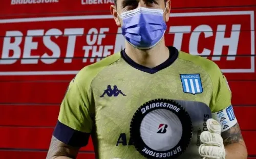 Gabriel Arias fue elegido como la figura del encuentro entre Sao Paulo y Racing en Copa Libertadors.