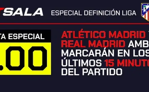 Esta es la promoción especial que Betsala tiene para ti en la definición de Liga. | Foto: Betsala.