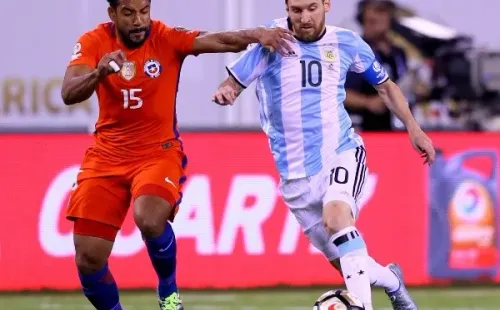 La primera vez de Messi con barba fue en la Copa América 2016, donde perdieron la final ante Chile. Foto: Getty Images