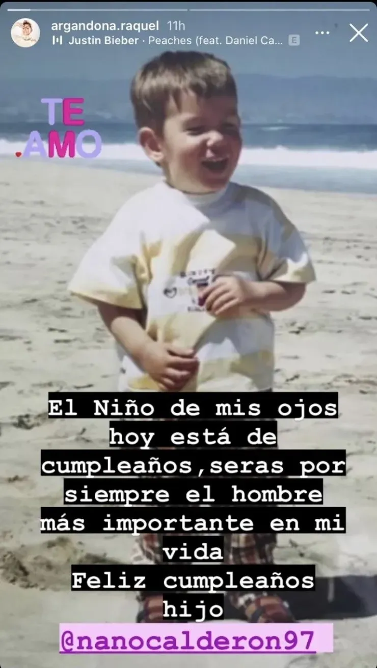 Raquel Argandoña en Instagram