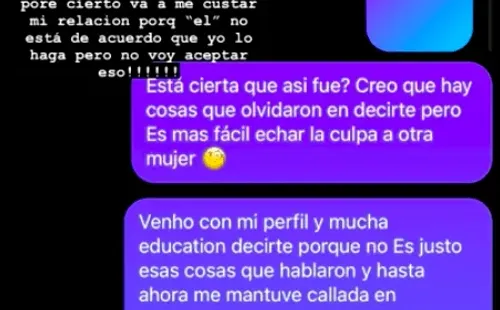 Algunos de los descargos deThais Jordão, la actual pareja de Iván Núñez.(1)
