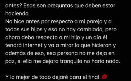 Algunos de los descargos deThais Jordão, la actual pareja de Iván Núñez.(3)