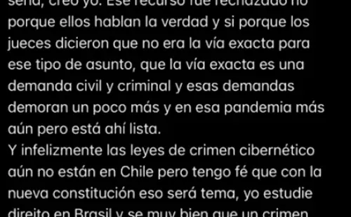 Algunos de los descargos deThais Jordão, la actual pareja de Iván Núñez.(5)