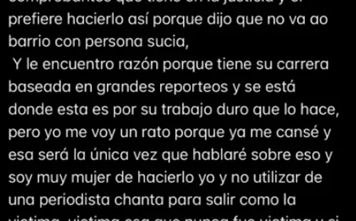 Algunos de los descargos deThais Jordão, la actual pareja de Iván Núñez.(6)