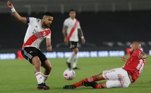 Paulo Díaz está en su mejor momento desde que llegó a River Plate (Getty Images)