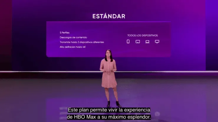 El plan Estándar de HBO Max.
