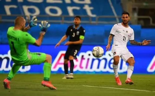 Italia goleó 7-0 a San Marino con doblete de Politano y Pessina.