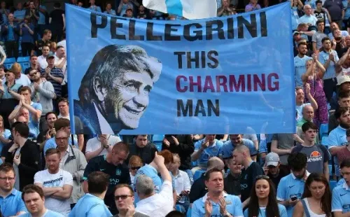 Los hinchas del Manchester City no olvida a Manuel Pellegrini. Foto: Getty Images