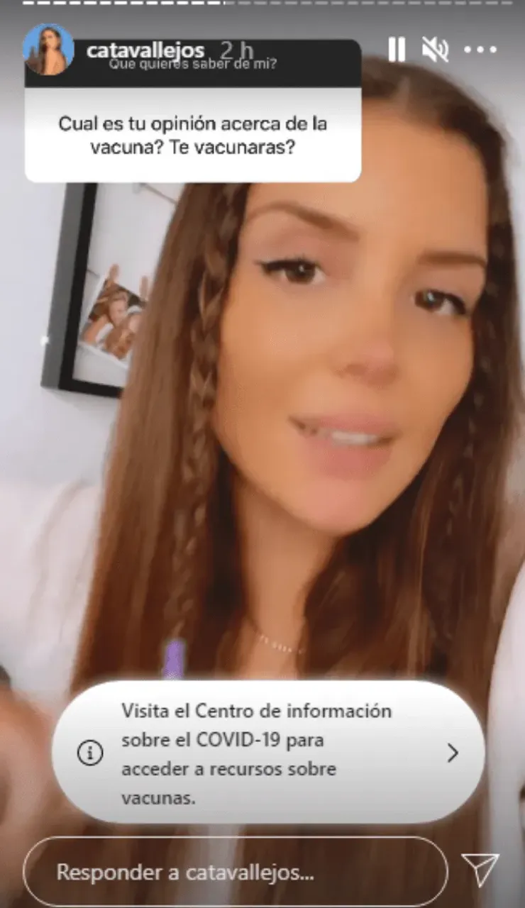 Catalina Vallejos historias en Instagram