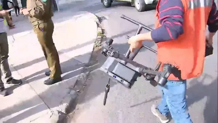 Drone vigila práctica de la selección chilena en Juan Pinto Durán