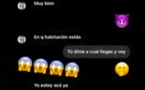 La conversación con Arturo Vidal que Nicole Flores expuso en sus historias.