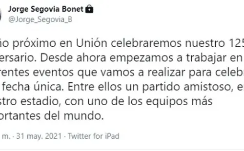 Captura Twitter Jorge Segovia.
