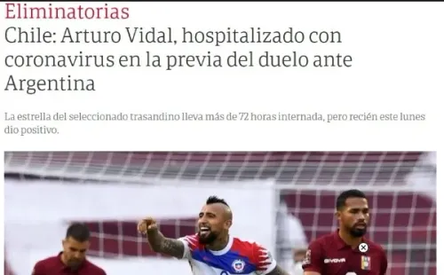 El contagio del jugador del Inter hizo mucho ruido en Argentina.