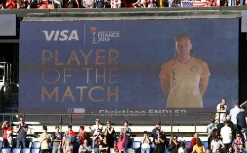 Christiane Endler, jugadora del partido de Chile y Estados Unidos en el Mundial.